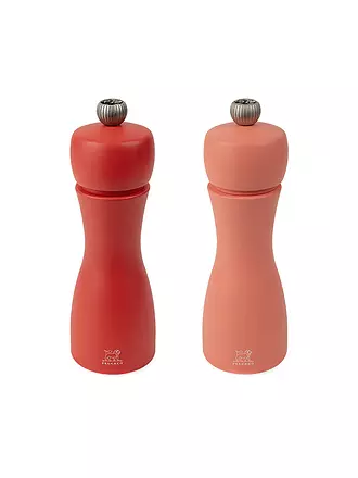 PEUGEOT | Set de molinillo de pimienta y sal TAHITI ERDE 2 piezas 15 cm Haya / Marrón claro y oscuro | rot